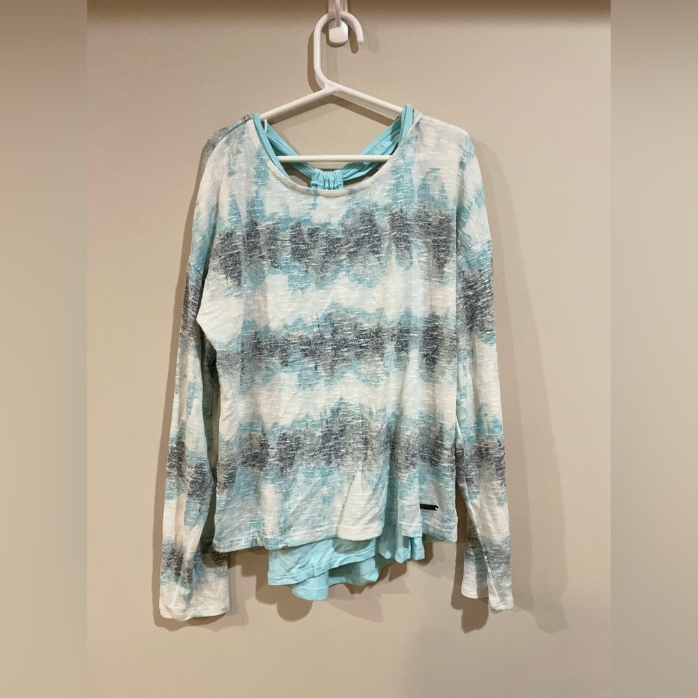 Justice sweater, built in tank top/ undershirt